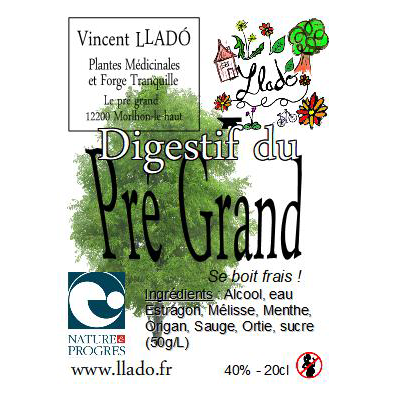 Digestif Plantes médicinales - Vincent Llado